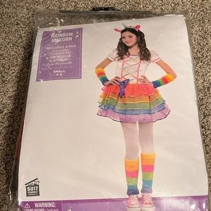 Rainbow Unicorn costume size small (4-6)
